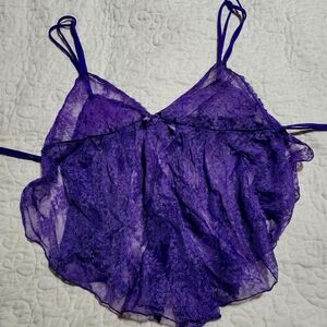 Shirley of Hollywood Violet Lace Lingerie